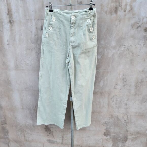Stitch and feather miou muse summer flare pants sage - Picture 6 of 7